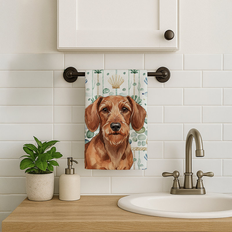 Serviette de cuisine Wirehaired Red Dachshund, Teckel rouge à poil dur