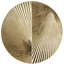 2 demi-lune en métal, feuille d'or métallique pour un intérieur, divers arrangements de suspension à l'intérieur