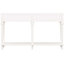 Console blanche By. 4 tiroirs et tablette ouverte. Finition pin rustique. Pin. Idéal pour les entrées, les salons et les couloirs. Assemblage rapide blanc. Style à 4 tablettes. Look rétro avec placage.-1258650790