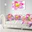 Coussin décoratif imprimé floral pleine fleur rose-89812921-89812917