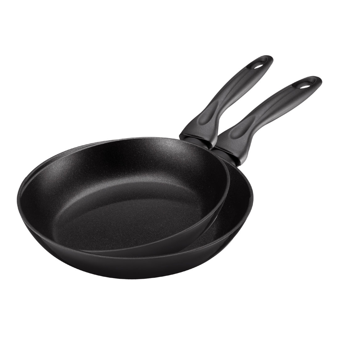 Kuhn Rikon Cucina Aluminium Non-Stick Frying Pan, Set of 2, 24cm and 28cm