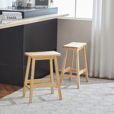 Clauson Solid Wood Counter Stool