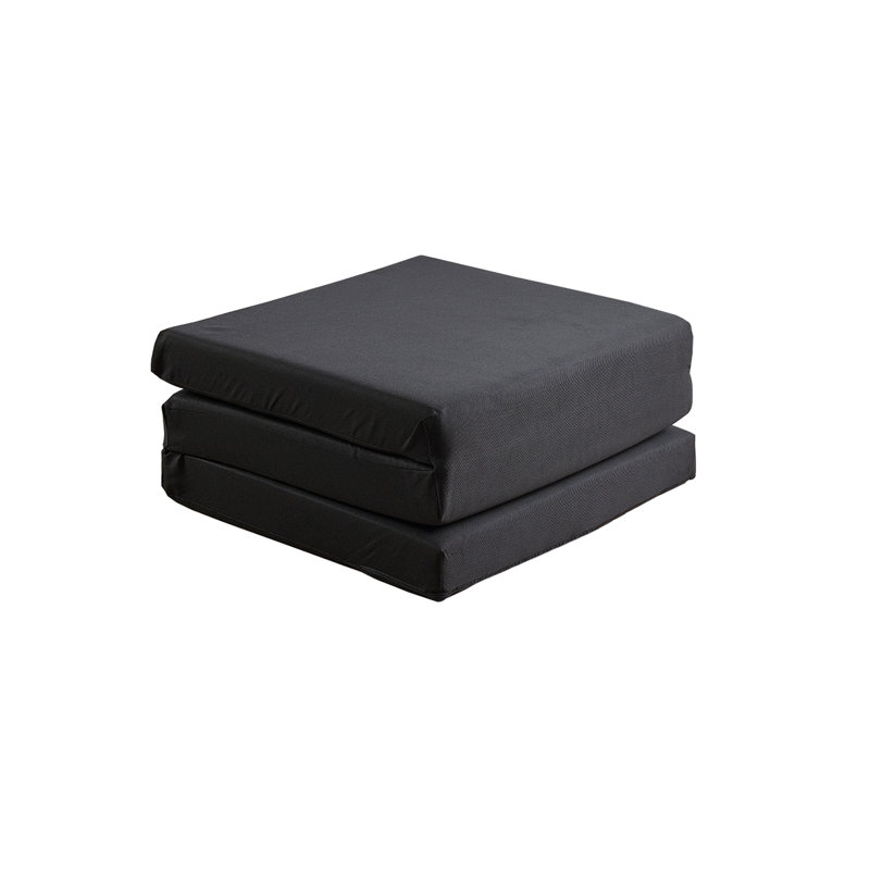 Dull 7cm Mattress Cube Futon  Mattress, Black