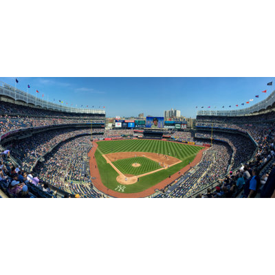 " Yankees Stadium, New York Yankees, Baseball, Stadium, Interior, Inside, Blue Sky "