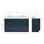 Meuble-lavabo double autoportant 60 po avec plateau en quartz Hamlet-94003760