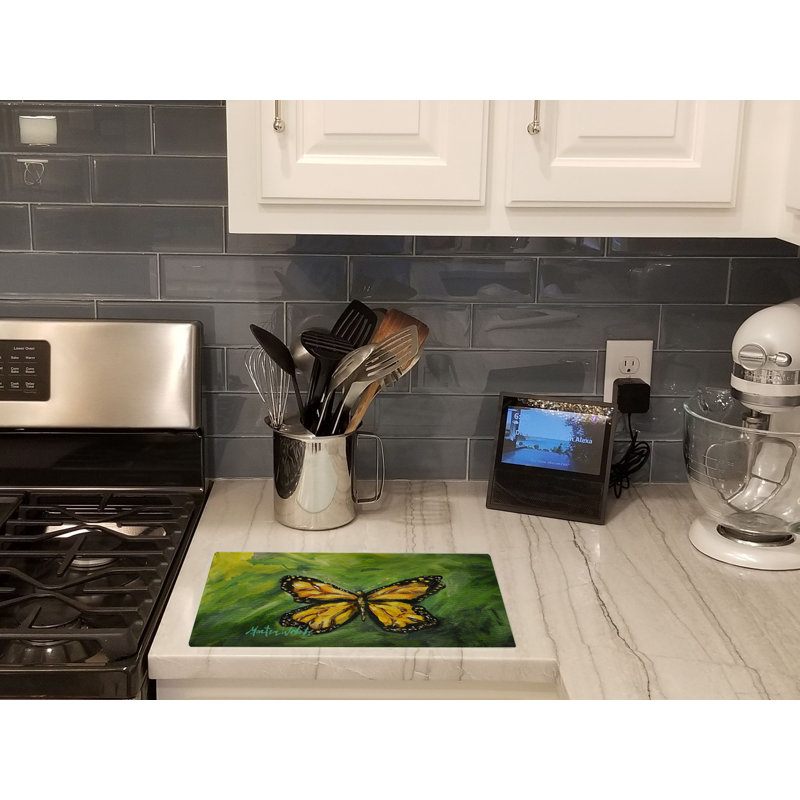 Monarch Glover Fly Butterfly Glass Cutting Board