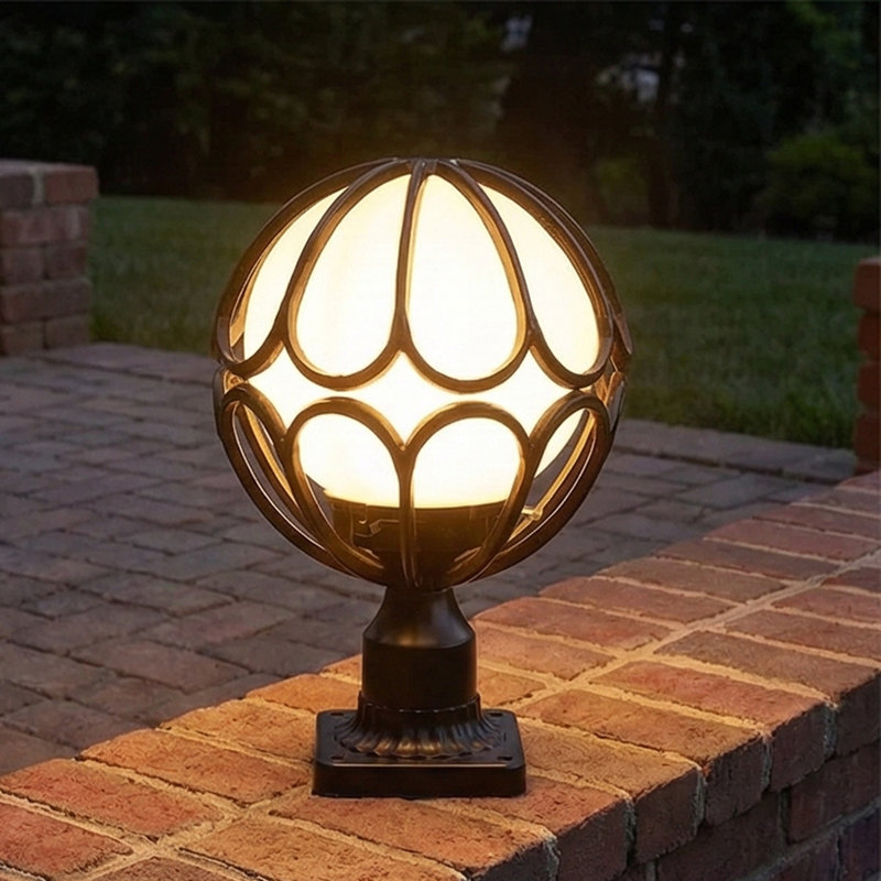 Lampadaire d'extérieur 1 lumière avec treillis Fairmont