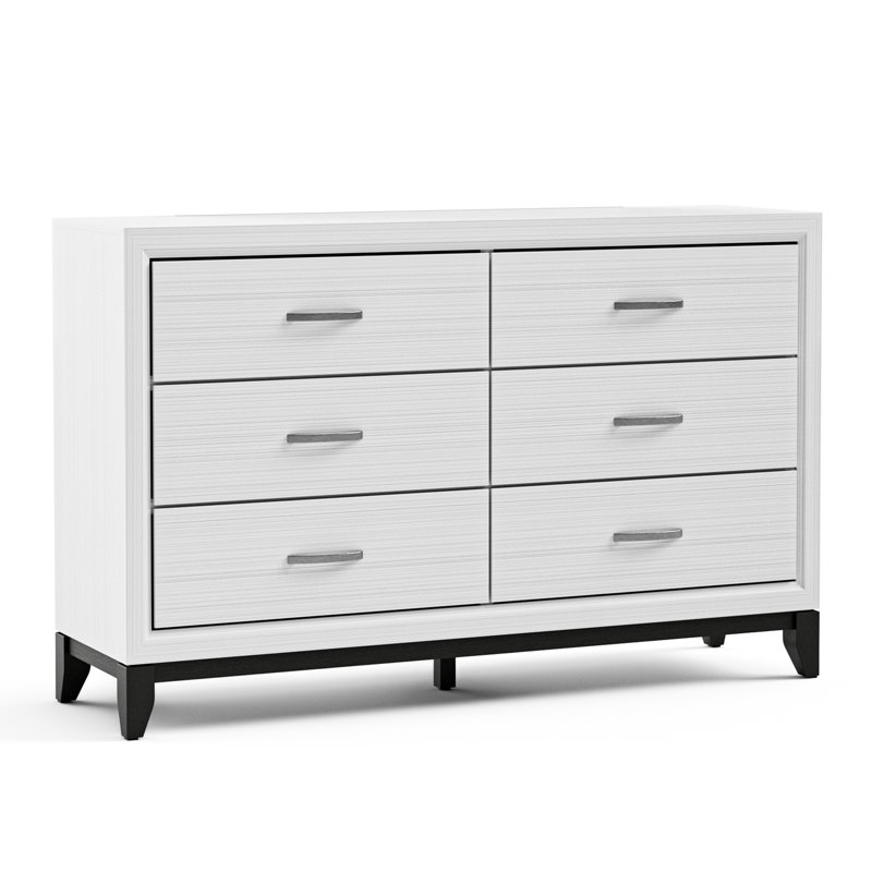 Ferris Beeson 6-Drawer Dresser, Blanc