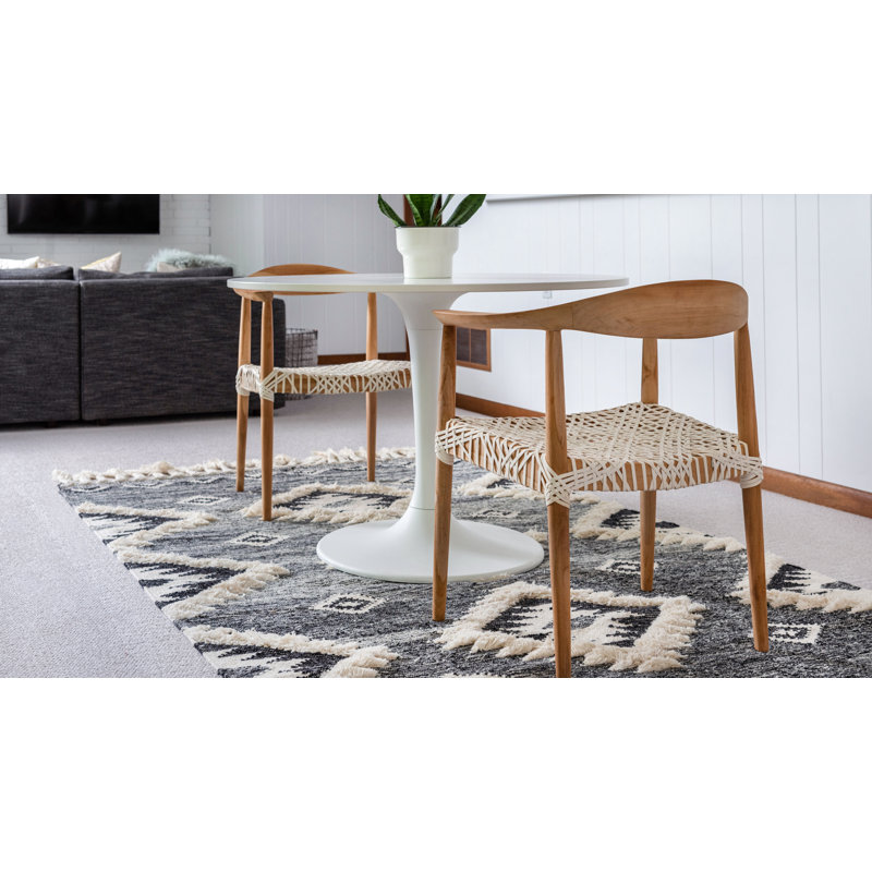 Shriver Performance Wool Geometric Indoor Rug, Rectangle 9' x 12'2"
