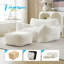 Grand canapé-fauteuil Comfy avec repose-pieds et accoudoirs pour adultes-1748735109