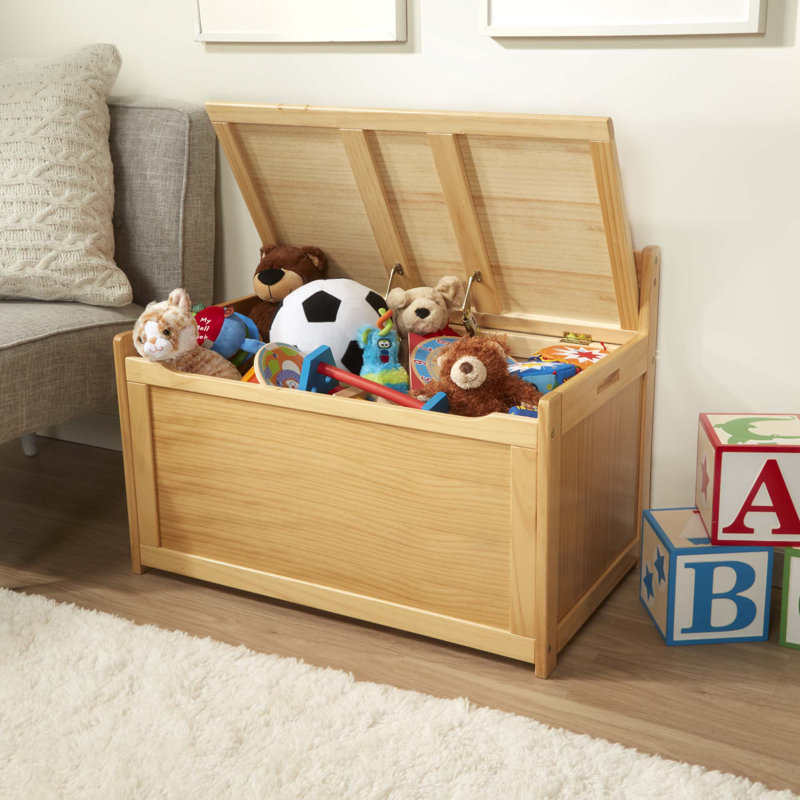 Melissa & Doug Wood Kids Toy Chest, Honey, 24"H x 19"W x 33"D