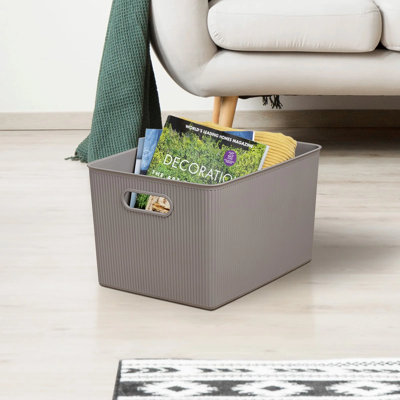 Ribbed Plastic Basket