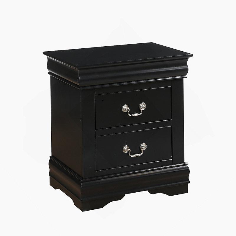 Table de chevet élégante et fonctionnelle avec rangement spacieux et détails sophistiqués pour une chambre à coucher moderne
