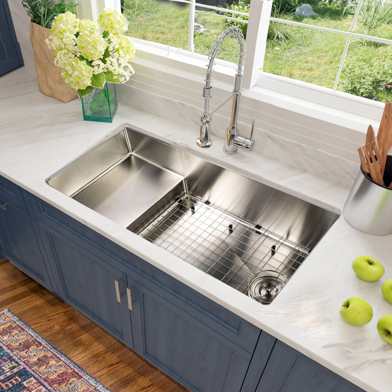 Nantucket Sinks x Studio Dearborn Pro Series Undermount Stainless Steel Kitchen Sink