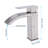 Waterfall Spout Classic Bathroom Sink Single Handle Faucet With Pop-Up Drain (With Overflow)