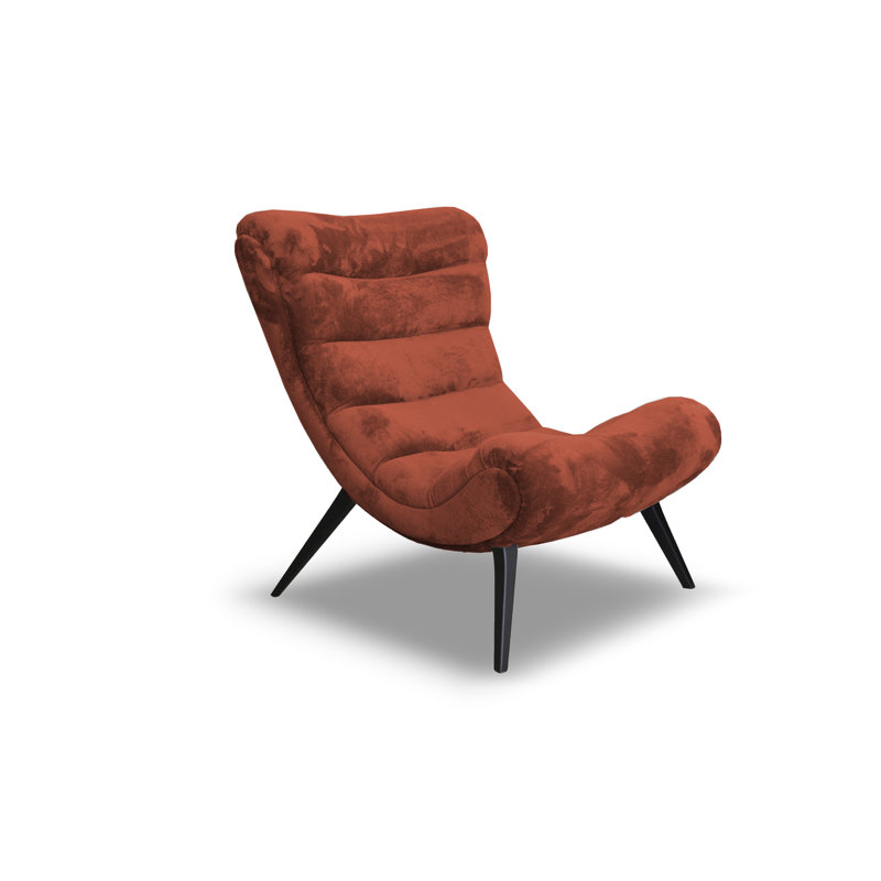 Owlswick Upholstered Swivel Slipper Chair, Light Brick