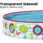 Vinyl Round Inflatable Pool 25cm H x 152cm W x 152cm L