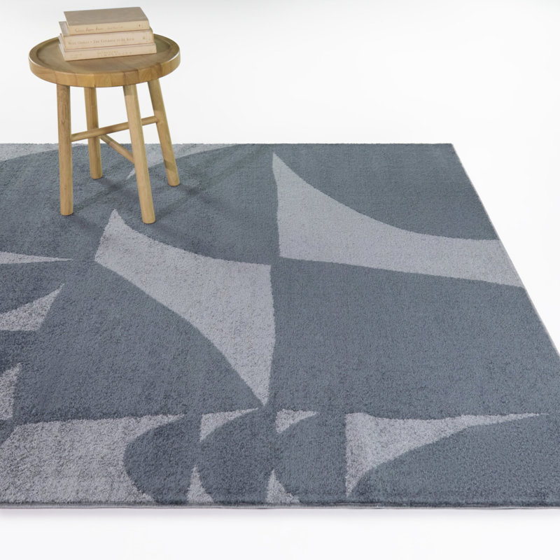 Tapis bleu / ardoise Hanson, 7 pi 10 po x 10 pi