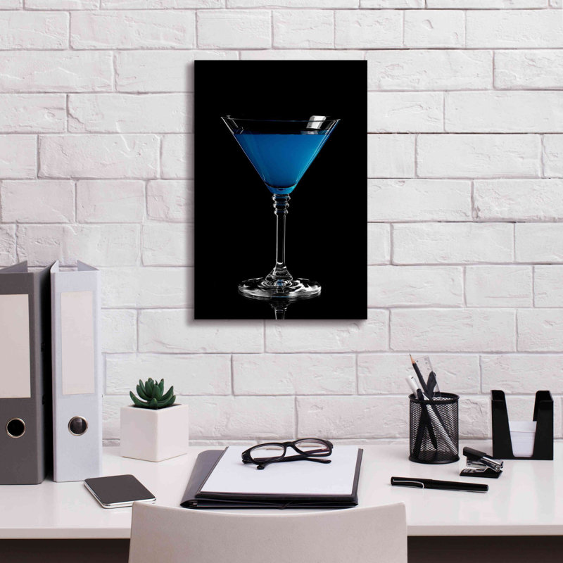 «Blue Curacao» par Epic Portfolio, art mural sur toile, H 18 po x l 12 po x P 0,75 po