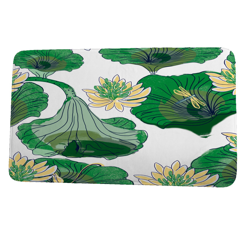 Tapis de bain Lucious, H 18 po x L 30 po, Vert