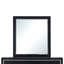 Commode 6 tiroirs Livingston noire (sans miroir)