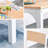 3-Piece Wooden Square Dining Table Set