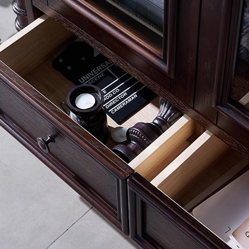 Glass storage cabinet