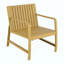 Ensemble de meubles d'intérieur / extérieur 2 pièces 1 chaises et 1 table basse Matériau PP imperméable - Ensemble de conversation pour patio facile à assembler-1169028593