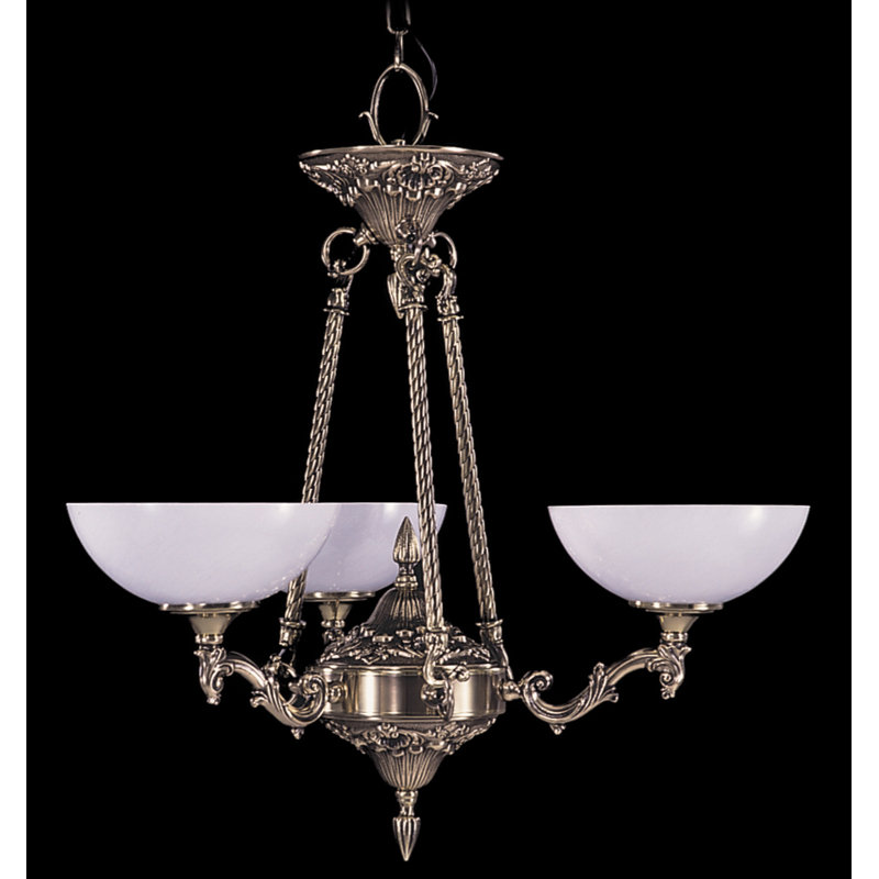 Lustre classique/traditionnel ombré 3 lumières Wym