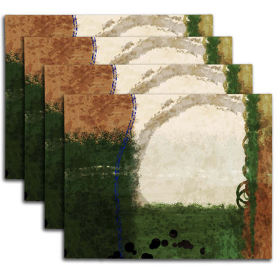 Napperon abstrait en polyester