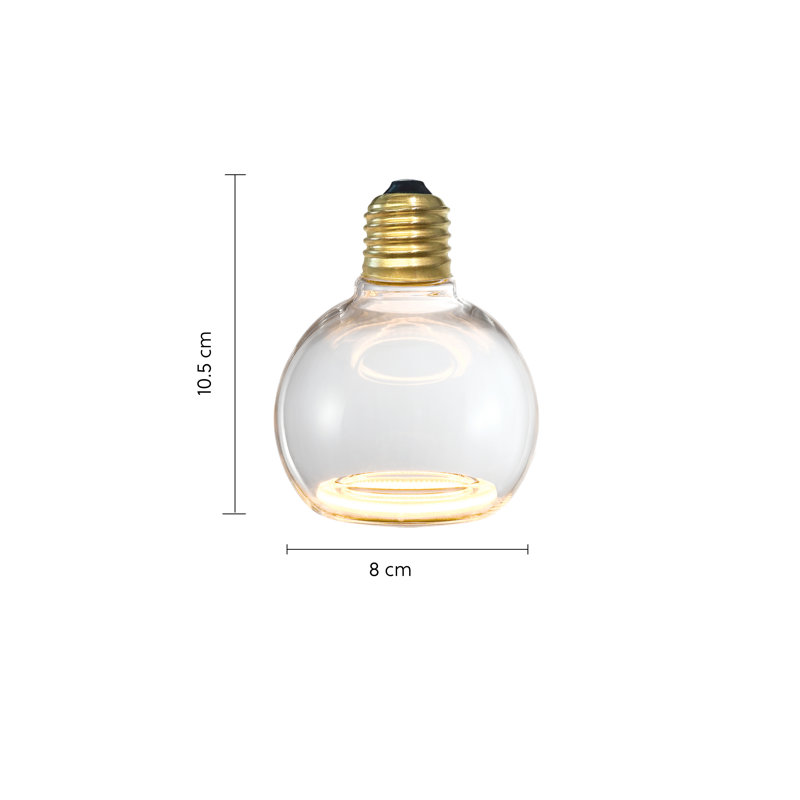 Andryshak E27 Dimmable LED Globe Light Bulb, 8 cm