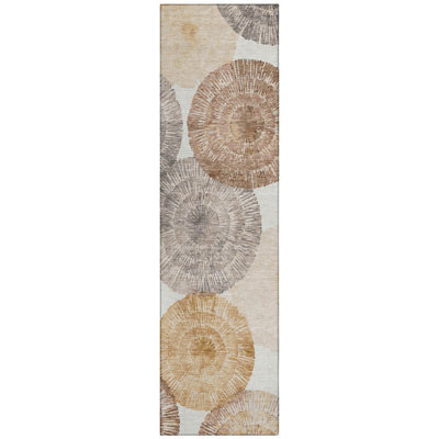 Machine Washable Indoor/Outdoor Bourkelands ACN2351 Abstract Rug