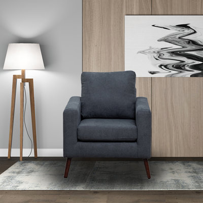 Chaise avec accoudoirs tuffetée