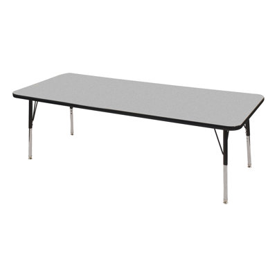 Rectangle Adjustable Height Classroom Activity Table for School and Home