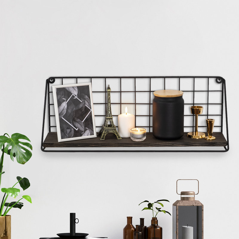 1 Piece Solid Wood Accent Shelf