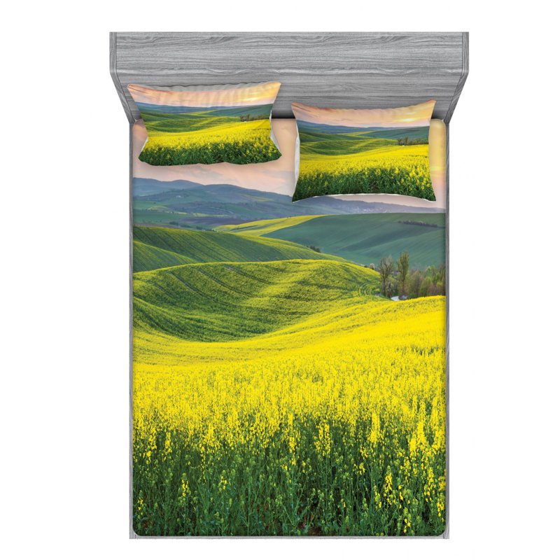 Microfiber Sheet Set, Queen Sheet Set with Fitted Sheet