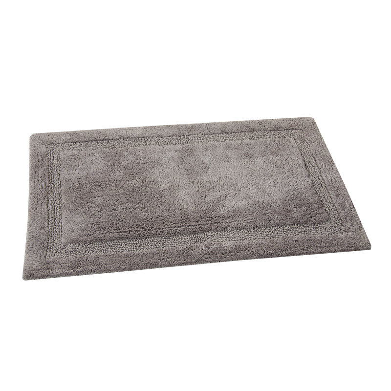 Tapis pour salle de bain Pullum, 34 po x 21 po, Gris