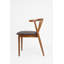 Chaise avec accoudoirs gris / brun Guimond