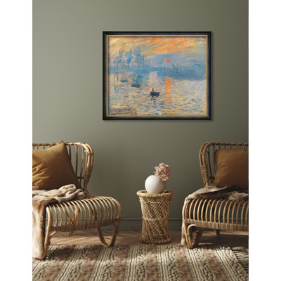 Impression, Sunrise par Claude Monet, reproduction d'art sur toile de coton sans acide