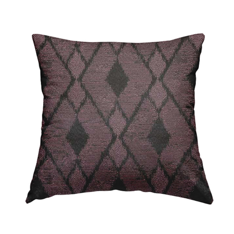 McMillian Geometric Rectangular Cushion, Purple