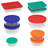 Pyrex 9-Pack Glass Food Storage Container Set with Lids, Mixed Sizes