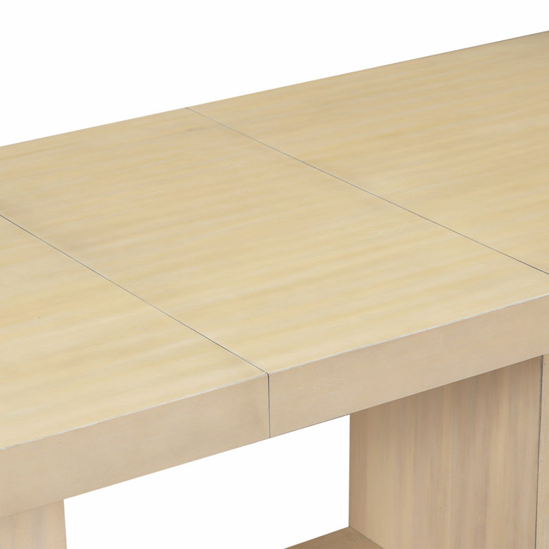 Ensemble de table de salle à manger extensible 6 pièces avec rallonge amovible, banc et 4 chaises rembourrées