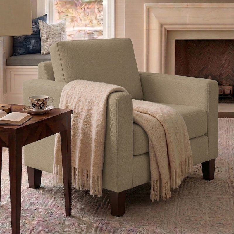 Henry Upholstered Accent Chair, Antic Sahara