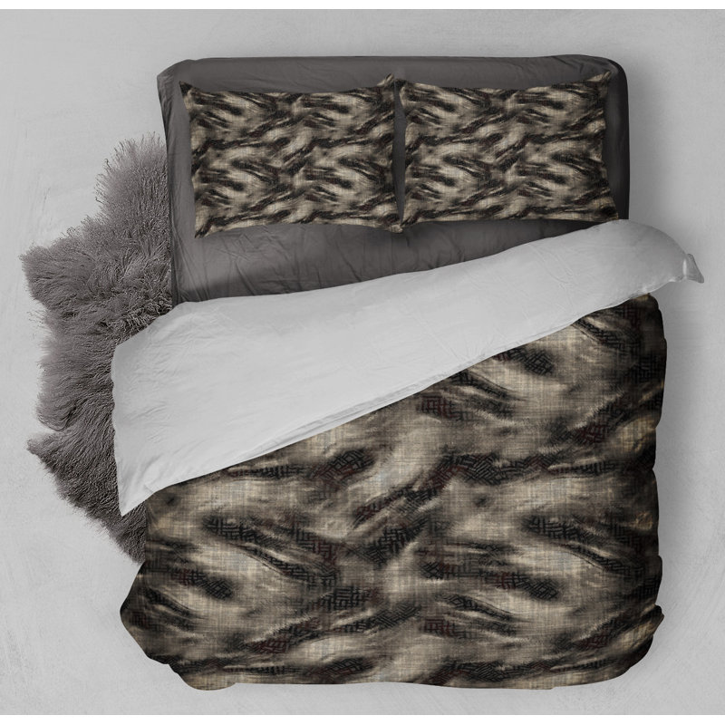 Polyester Channel Abstract Comforter, King Comforter + 2 King Pillowcases