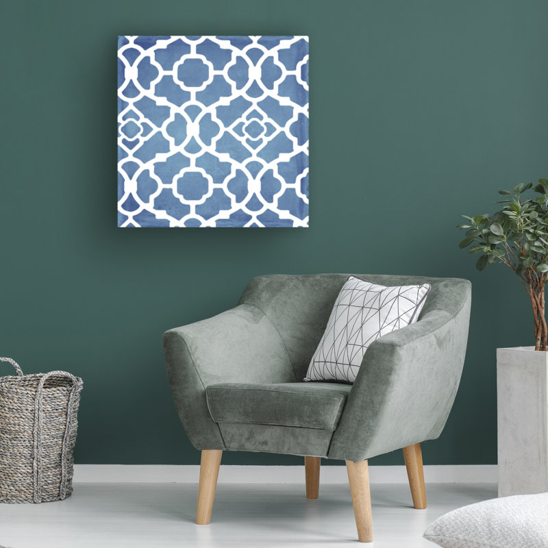 Art sur toile Sasha Moroccan Blues III, H 18 po x l 18 po