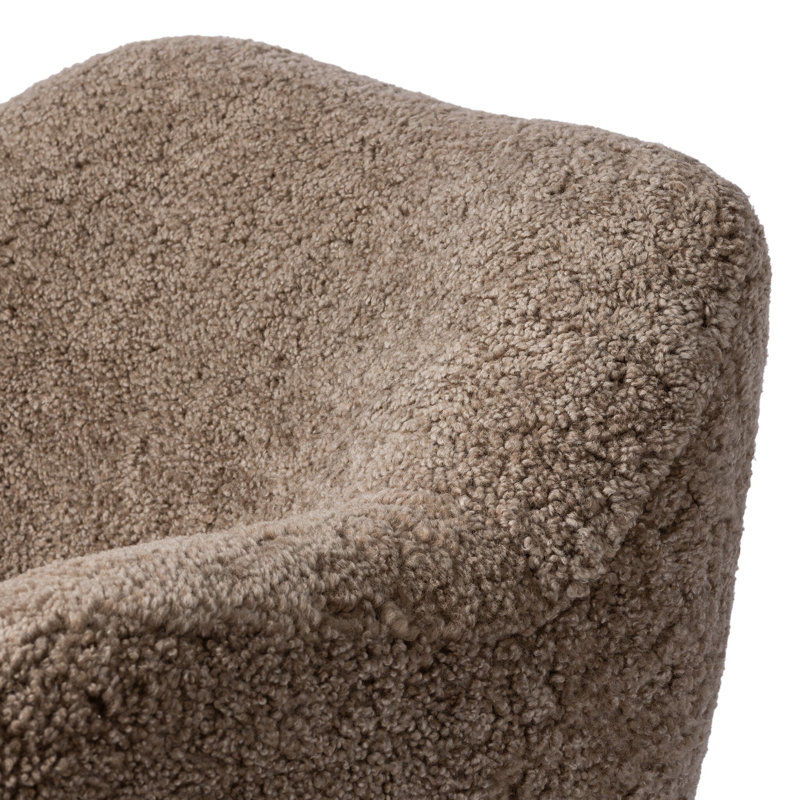 Julius Chaise-Taupe Shearling