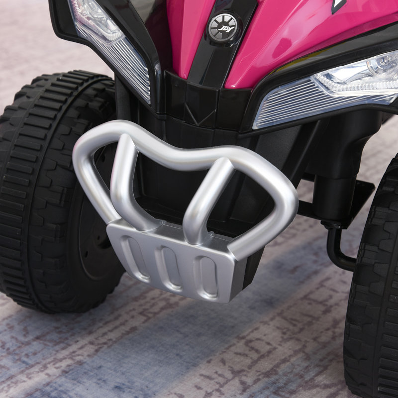 Pink 4-Wheel Ride-On ATV with Music and Lights
