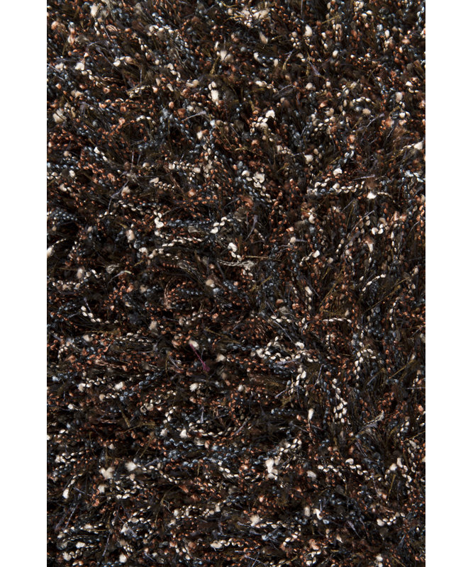 Tapis noir/gris tissé à la main Marlys, 9 pi x 13 pi