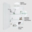 Armoire de salle de bain lumineuse avec miroir