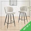 Ansel Breakfast Bar Stool - Luxury Fabric Upholstered Sleek Modern Design-459338377